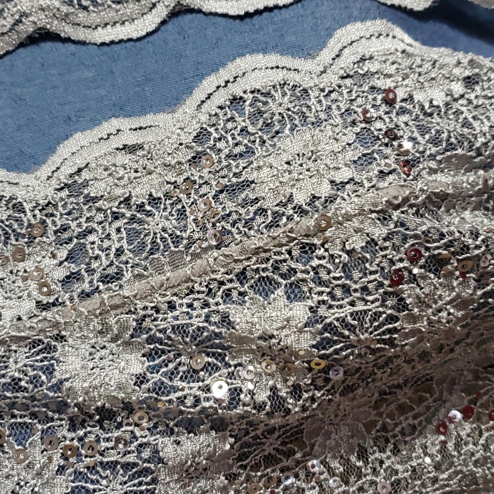 Gorgeous Silver Sequin Open Jacket - image 2